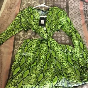 Deadly Gossip Snake Knot Mini Dress